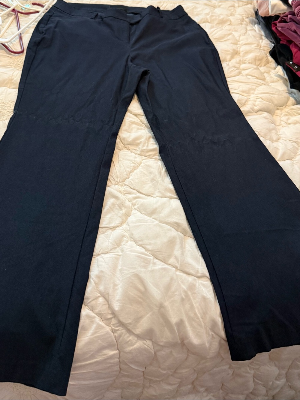Lane Bryant Black Wide-Leg Dress Pants